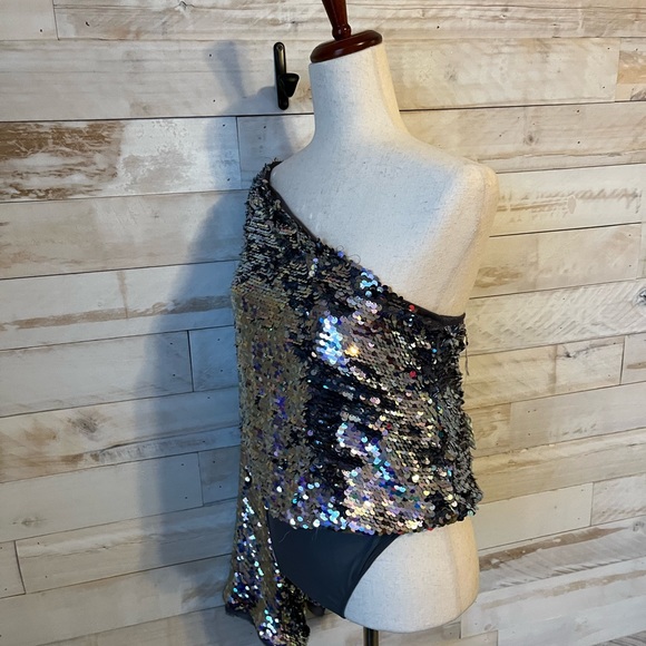 NEW YEARS FIT🪩Free People one night body suit size L - Picture 4 of 11